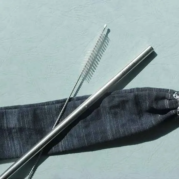 Stainless Steel Straw (8mm (best for shakes), Black)